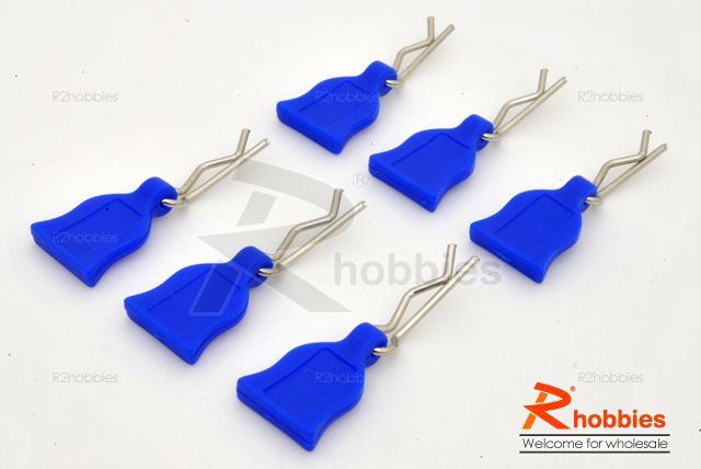 RC R/c Car Body Clip + Rubber Tag (6 set)  