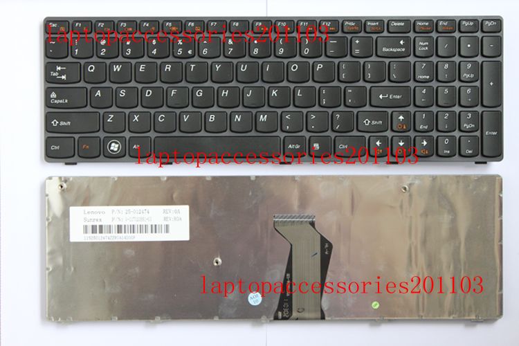 NEW Original IBM Lenovo Z570 Keyboard With gray Frame  