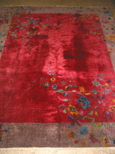 c1920s Antique Art Deco Chinese 8x96 Rug B 7856  