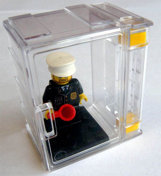 LEGO MINIFIGURE DISPLAY BOX CASE with a flip door Transparent and 