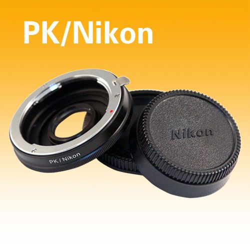 PENTAX PK K Lens to NIKON Camera Mount Adapter with Glass Infinity 