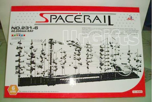 SpaceRail Level 6 Marble Roller Coaster SpaceWarp NEW  