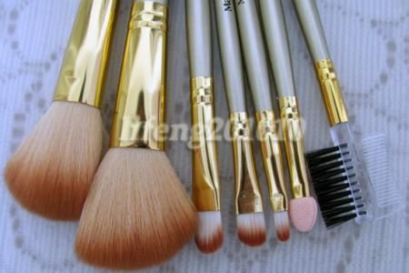 7PC Mini Makeup Make Up Eye Shadow Brush Set Kit + Case  