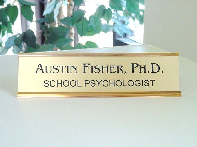 DESK NAME PLATE BLOCK SIGN EXECUTIVE FREE ENGRAVING  