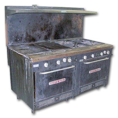 SouthBend Gas Restaurant Range w/ Griddle & 4 Burners  