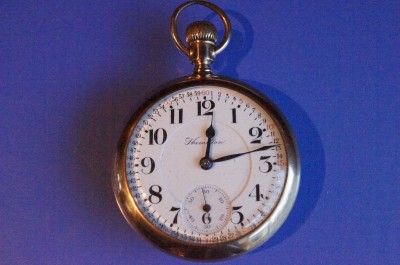 18 SIZE 21 JEWEL HAMILTON 940 AUTHENTIC RAILROAD POCKET WATCH SN 