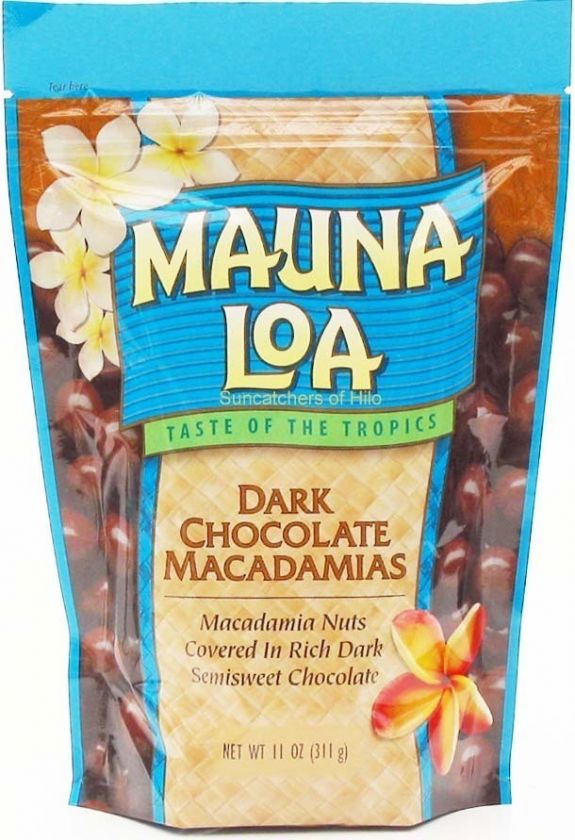 DARK CHOCOLATE MAUNA LOA MACADAMIA NUTS 12 / 11 OZ BAGS 072992335880 