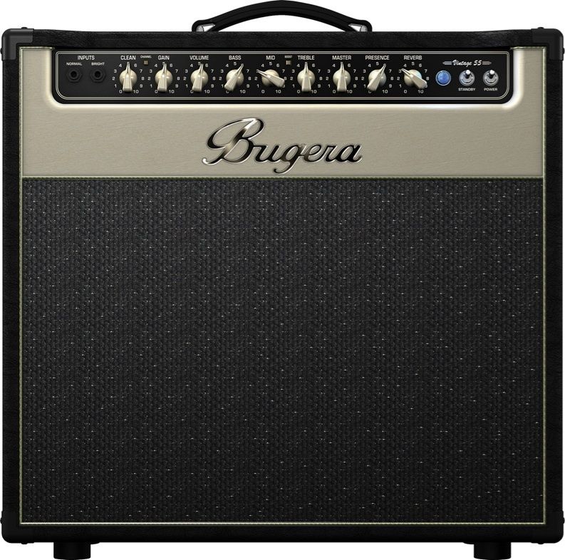 Bugera V55 55 Watt Vintage 2 Channel Valve Combo with Reverb FREE USA 