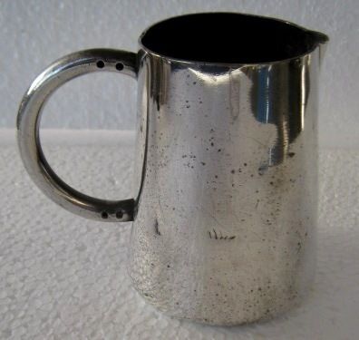 MICHSAF ISRAEL VINTAGE SILVERPLATE CREAMER MILK PITCHER  