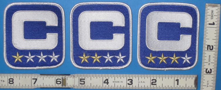 NY NEW YORK GIANTS NFL CAPTAIN C BLUE JERSEY PATCH  