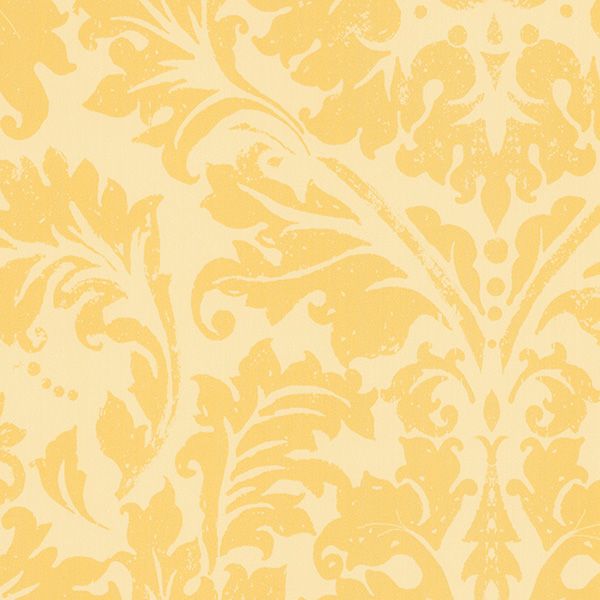 Yellow Gold and Cream Damask Wallpaper SD25663  