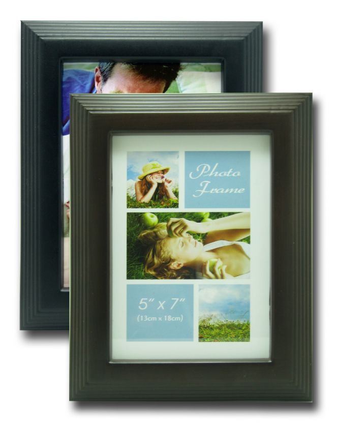 New Modern Photo Frame Hold 5x7 Picture w Glass PF 017 735932284166 