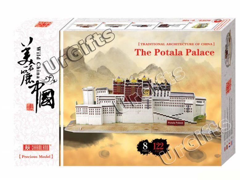   3d puzzle model china tibet potala palace new 122 pieces a box