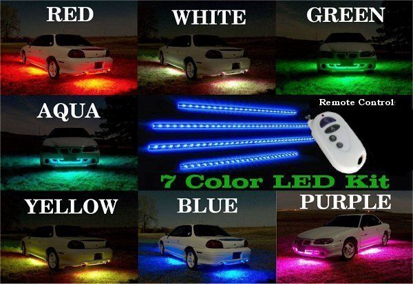   Color LED Underbody/Undercar Car Kit with REMOTE 000000000000  
