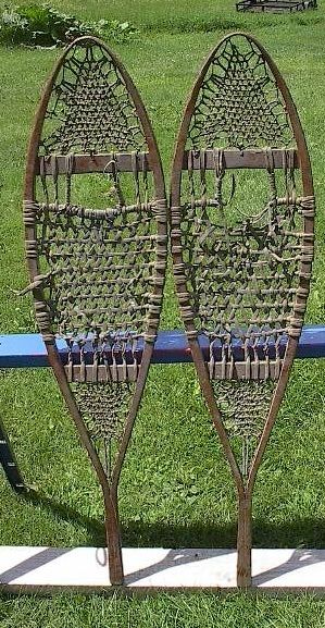 VINTAGE Indian Snowshoes 48x12 DECOR GREAT ANTIQUE  