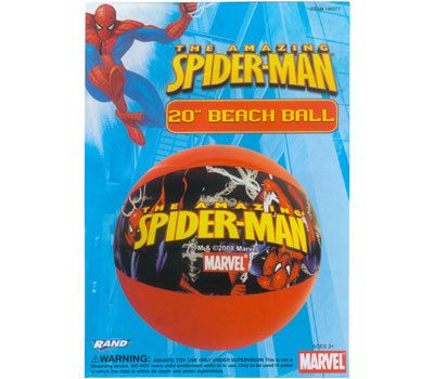 LOT 6 SPIDERMAN Inflatable Pool Beach Balls Toys PARTY FAVORS BIRTHDAY 