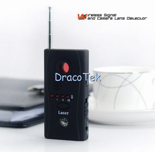 Camera Lens and RF Wireless Signal Detector anti spy  