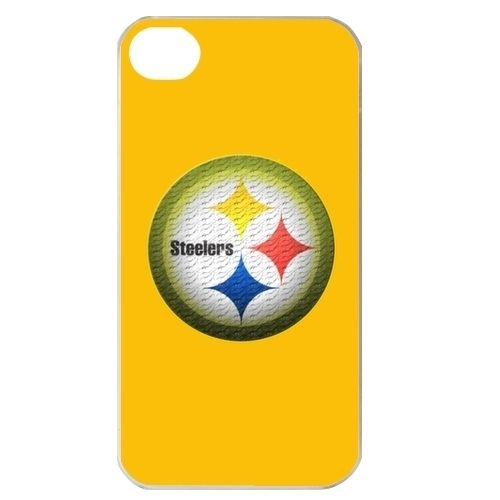 NEW Pittsburgh Steelers Yellow Logo in iPhone 4 / 4S Hard Plastic Case 