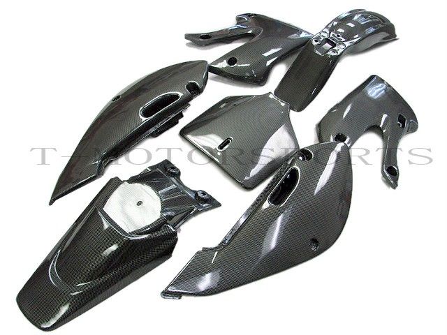 KAWASAKI CARBON PLASTIC KLX DRZ KLX110 110 KX FAIRING  