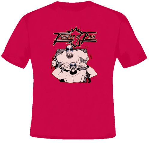 Powers Of Pain Retro Wrestling T Shirt  