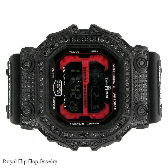   OUT 3.0 CT DIAMOND SIMULATED TECHNO MASTER CASIO G SHOCK WATCH  