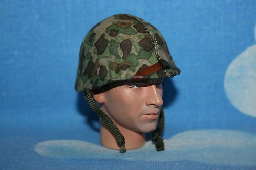 6TH SCALE WW2 U.S.MARINE CORPS CAMO HELMET TARAWA  