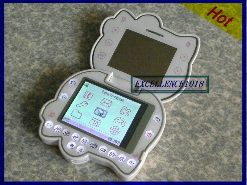 HELLO KITTY FLIP CELL PHONE TOUCH SCREEN MIRROR MOBILE  