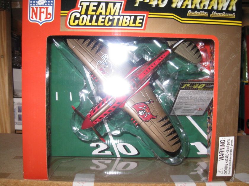 Tampa Bay Buccaneers P 40 Warhawk Fleer Diecast Plane  