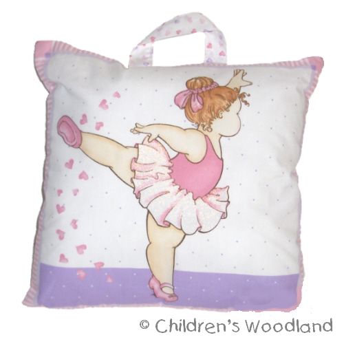 BALLET TRAVEL PILLOW PERSONALIZED KIDS BABY BALLERINA  