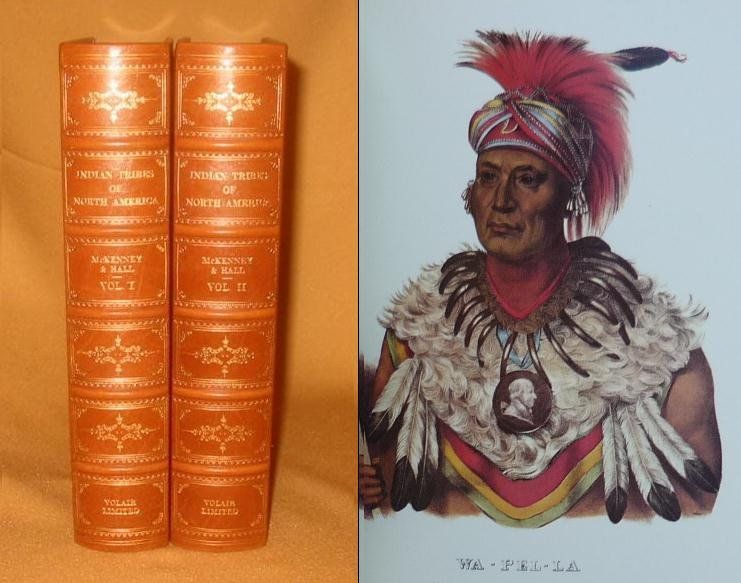 Ltd1stEd HISTORY of INDIAN TRIBES of NoAm Leather ILLUS  