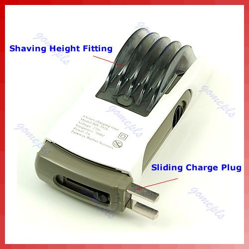 Pop up Plug Mens Electric Hair Shaver Trimmer Clipper  