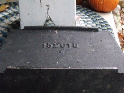 Heavy Antique Industrial Iron Trough Bowl Box Pedestal Base  