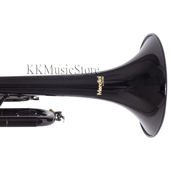 NEW MENDINI BLACK MONEL VALVES BAND Bb TRUMPET+$39 GIFT  