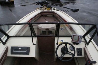 1988 Fisher 1600 16 Fishing Boat Bass Aluminum w/ 50hp Force  NO 